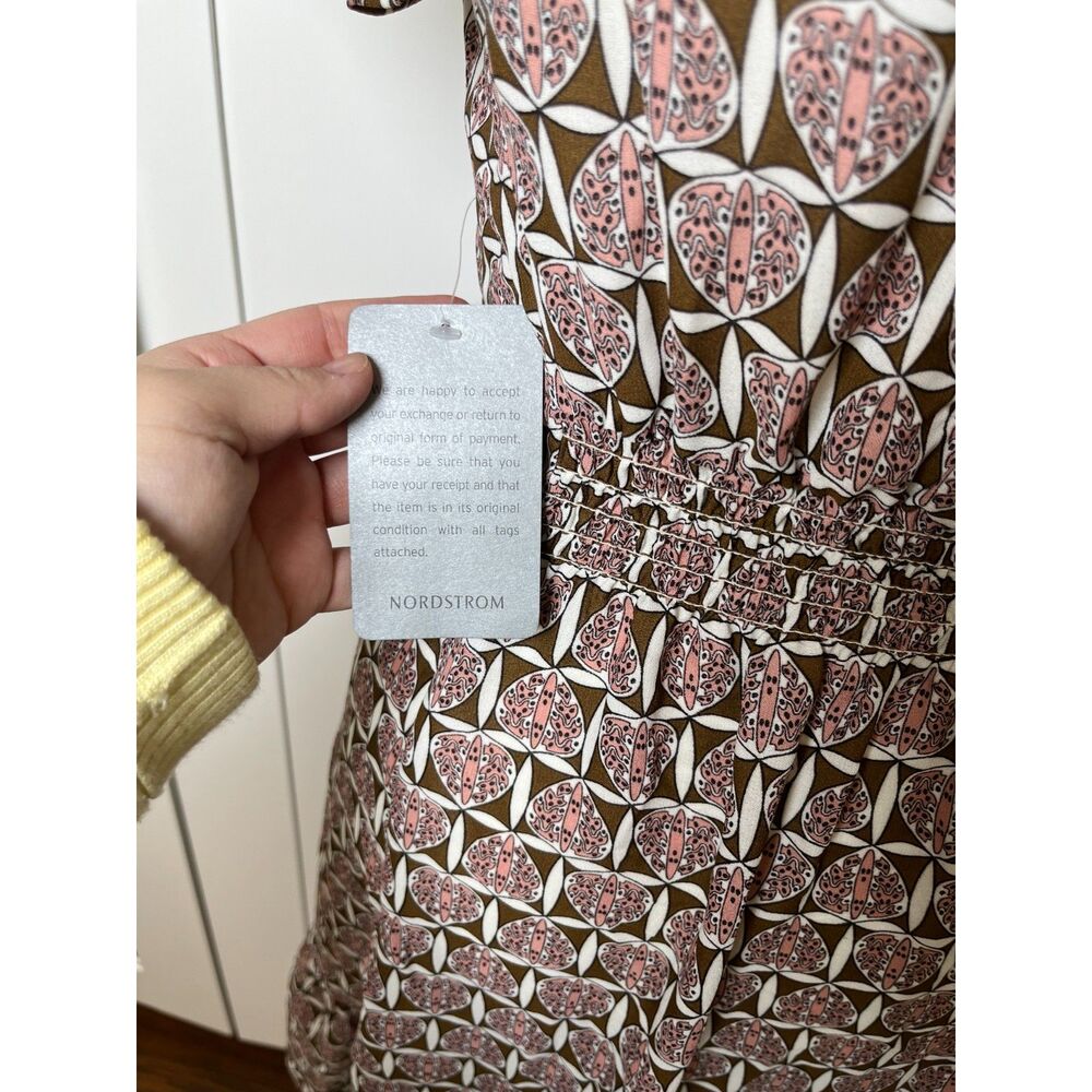 Max Studio Ruffles Trim Flutter Sleeves Dress Size S NWT - Picture 8 of 9